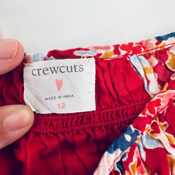 Crewcuts Floral Printed Flutter Sleeve Voile Dress Girls Size 12 - Picture 6 of 12